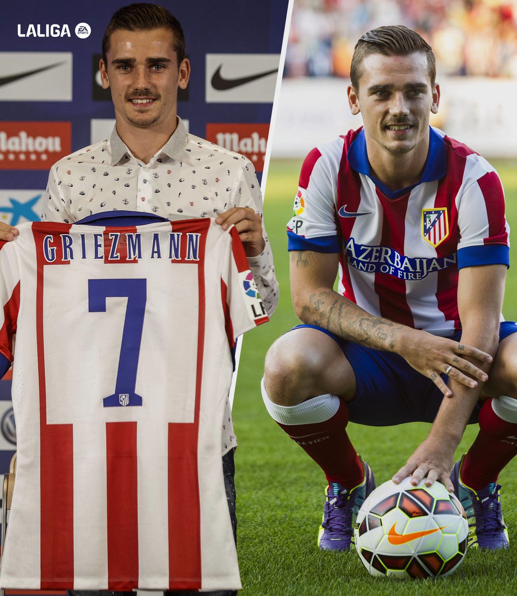 LaLigaArab's tweet photo. 2⃣0⃣1⃣4⃣
 بداية قصة غريزمان مع الأتليتي. ❤️🤍 https://t.co/wcPUaM3k7k