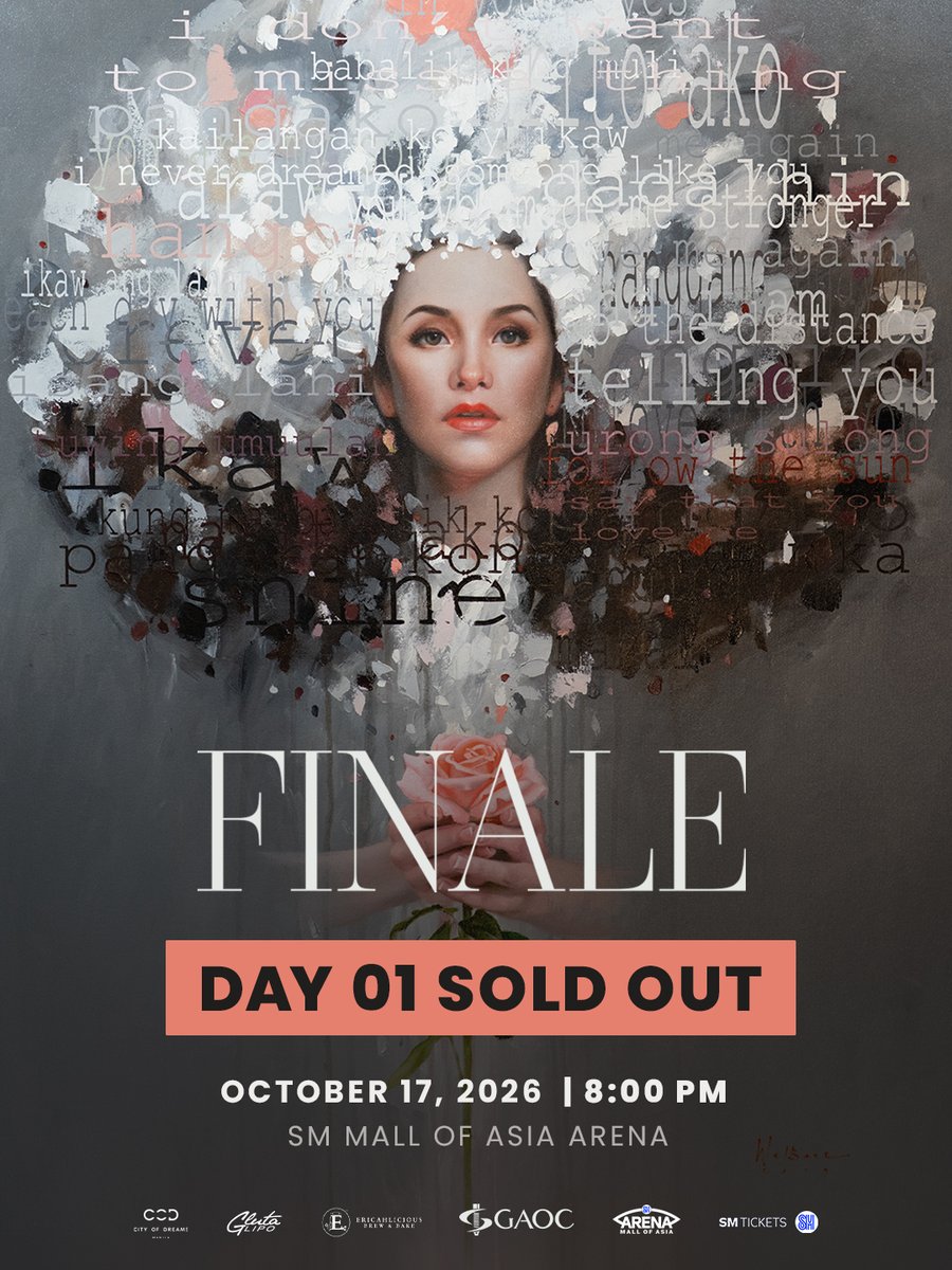 iMusicEnt_Inc's tweet photo. F I N A L E | October 17, 2026 8:00 PM

DAY 1 TICKETS GONE IN 45 MINS!

Follow IMusic Entertainment Inc and Official SM Ticket channels for concert updates.

#RVAFinaleConcert

Painting by Welbart Slowhands. https://t.co/k3pcCwwm0r
