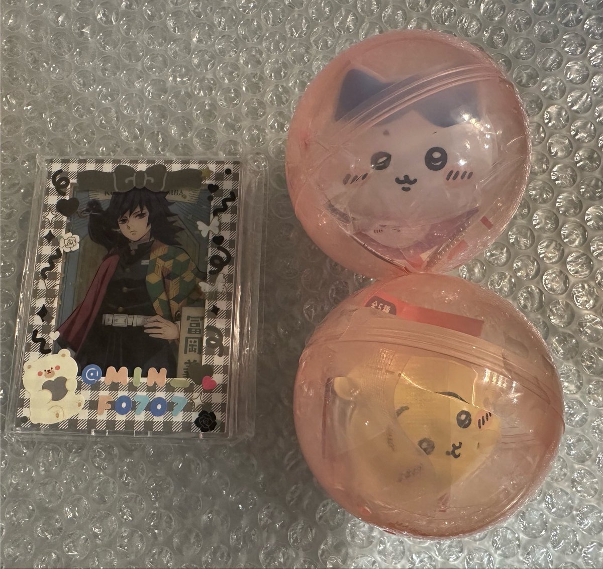 min_F0707's tweet photo. ちいかわ ミニチュアおめん
交換譲渡

譲　うさぎ 1 ハチワレ 1
求　ちいかわ 1
       残り定価400円＋送料

郵送お取引きもしくは
岡山・倉敷、名古屋　手渡し希望 https://t.co/2PC4GL8rAw