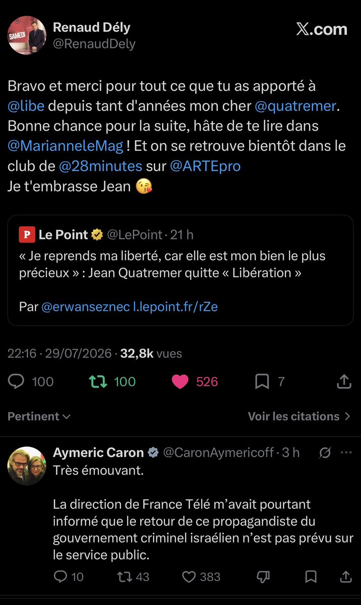 quatremer's tweet photo. On attend la réaction de @Francetele à l'affirmation de ce député antisémite. 

Et apprenons lui que @ARTEfr ne relève pas de FT, mais d'un traité franco-allemand. https://t.co/vfnCi7NTPy