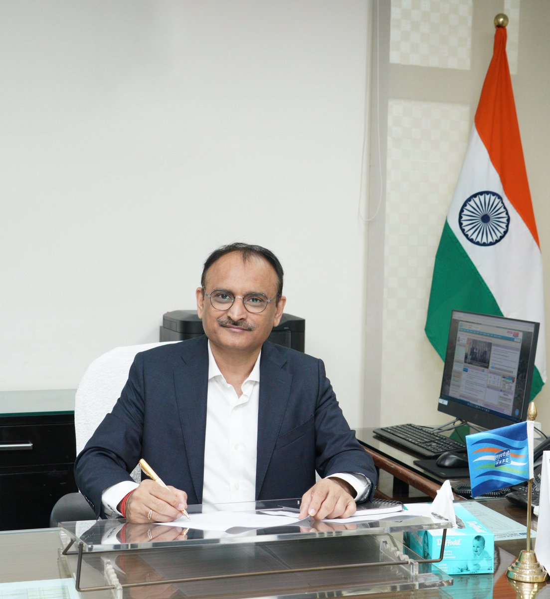 nhpcltd's tweet photo. Shri Paresh Ranpara has assumed charge as Director (Personnel) of NHPC Limited, a premier Navratna Public Sector Enterprise under the Ministry of Power, Government of India, on 30 July 2026. Prior to his appointment as Director (Personnel), NHPC, Shri Ranpara was serving as Director (Human Resources) at Grid-India, where he was responsible for providing strategic leadership in the areas of human resource management, talent development, organizational capability building and workforce planning.
Shri Ranpara is a Human Resource professional with over 31 years of rich experience in the power sector, spanning both public and private organizations. He holds a Master of Social Work (MSW) from The Maharaja Sayajirao University of Baroda and a Bachelor of Business Administration (BBA) from Sardar Patel University. He is also a Certified Assessor from XLRI, Jamshedpur.
In Grid-India, Shri Ranpara placed strategic emphasis on Learning & Development by building partnerships with reputed institutions and strengthening capability frameworks. To ensure long term leadership continuity, Shri Ranpara successfully implemented succession planning initiatives anchored in competency frameworks. He has also explored and advanced opportunities for international consulting assignments in capacity building.
Prior to joining Grid-India, Shri Ranpara served as Head of Human Resources at Gujarat Urja Vikas Nigam Limited (GUVNL), where he was responsible for formulating HR policies for the GUVNL group comprising over 60,000 employees. During his tenure, he played a pivotal role in the successful unbundling of the erstwhile Gujarat Electricity Board (GEB) by leading the organizational change management and communication process. He was instrumental in designing and implementing the Performance Management System across GUVNL group companies and spearheaded key HR initiatives relating to organizational restructuring, right-sizing, manpower planning and succession planning for senior leadership positions in Madhya Gujarat Vij Company Limited (MGVCL). He also conceptualized and implemented several leadership development, employee motivation and competency enhancement programmes, while fostering a culture of innovation and continuous learning to equip the workforce with emerging skills required to meet the evolving needs of the power sector, particularly in the context of increasing renewable energy integration.
As Director (Personnel), NHPC Limited, Shri Ranpara will provide strategic direction to the Company's human resource functions. His responsibilities will encompass human resource planning, talent management, organizational development, industrial relations, learning and development, employee engagement, and other key personnel-related functions. His extensive experience and leadership are expected to further strengthen NHPC's human resource capabilities and support the Company's continued growth and pursuit of organizational excellence. #NHPC @MinOfPower @mlkhattar @officeofmlk @PIB_India @PTI_News