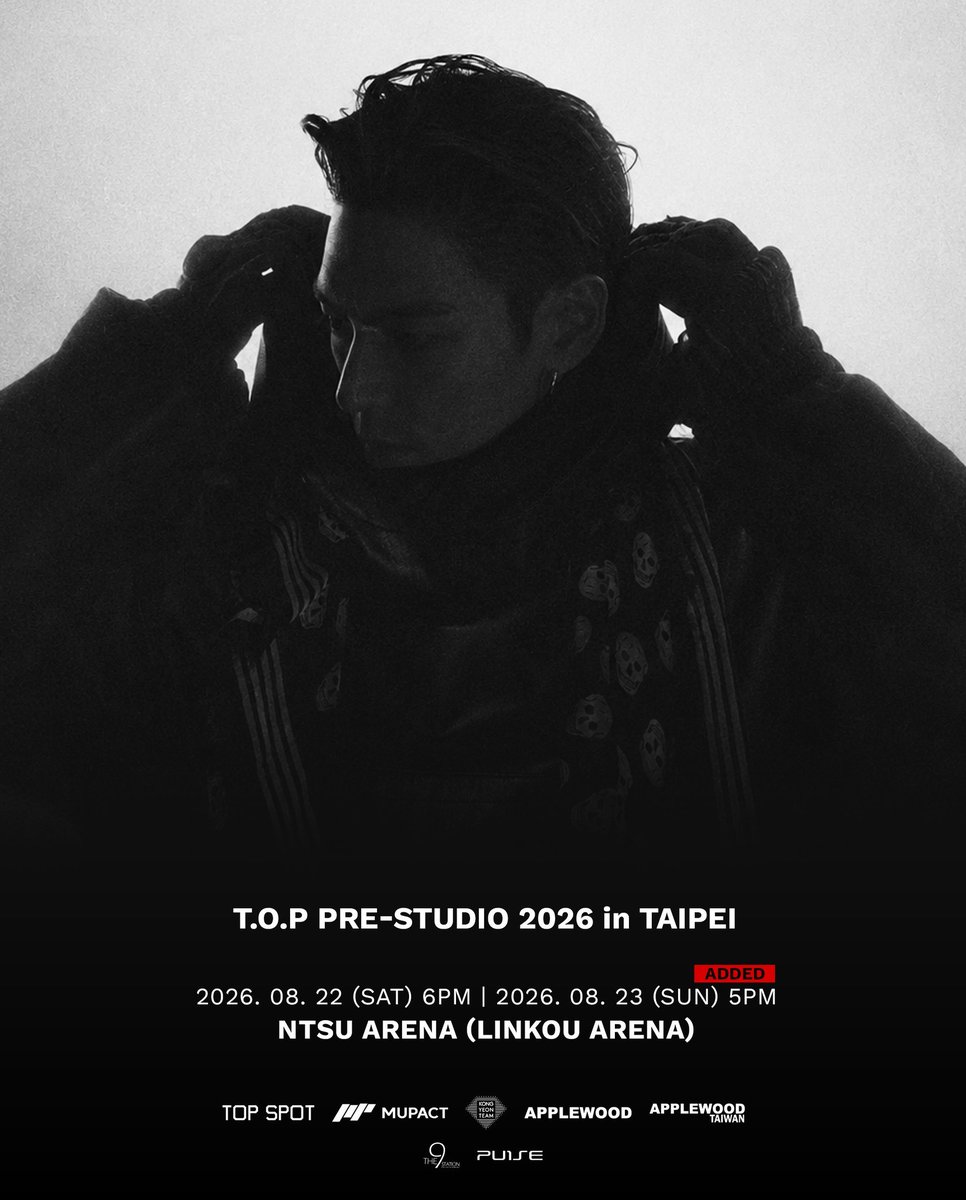 gdontop_th's tweet photo. [📢] ประกาศเพิ่มรอบ T.O.P PRE-STUDIO 2026 IN TAIPEI

SOLD OUT ได้ พี่ก็เพิ่มรอบได้!!

ดีใจที่พี่ท็อปยังมีเอนเกจมากขนาดนี้ งานที่ไทเปมันวัดใจสุดๆ เพราะมันชนกับคอนที่โกยาง 🥺

คือ ถ้าพี่ท็อปประกาศทัวร์ที่ไทย ก็อยากให้ทุกคนแอบเตรียมบัดเจ็ทไว้บ้าง เพราะคิดว่าราคาแรงเหมือนกัน 555 https://t.co/0czWtyuu6B