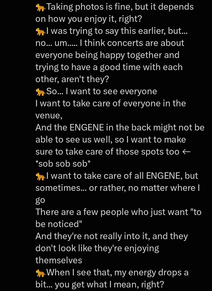 earthofrows's tweet photo. idk what to say.... these all just.... healed me. 

watching them slowly become more open with engenes makes my heart feel so full. it feels like they're no longer carrying every burden on their own. they're willing to let us in, not just by comforting us when we're worried, but by trusting us enough to share their own fears and thoughts too.

that kind of mutual honesty makes this bond feel so genuine... it reminds me that this relationship has never been one-sided 🥺 this only makes me love and appreciate them more every single day :(