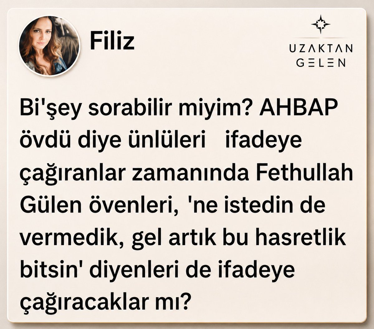 gelen_uzak25040's tweet photo. Filiz'e cevap verecek dürüst ve samimi bir AKP'li aranıyor.. https://t.co/OYrv6ylD28