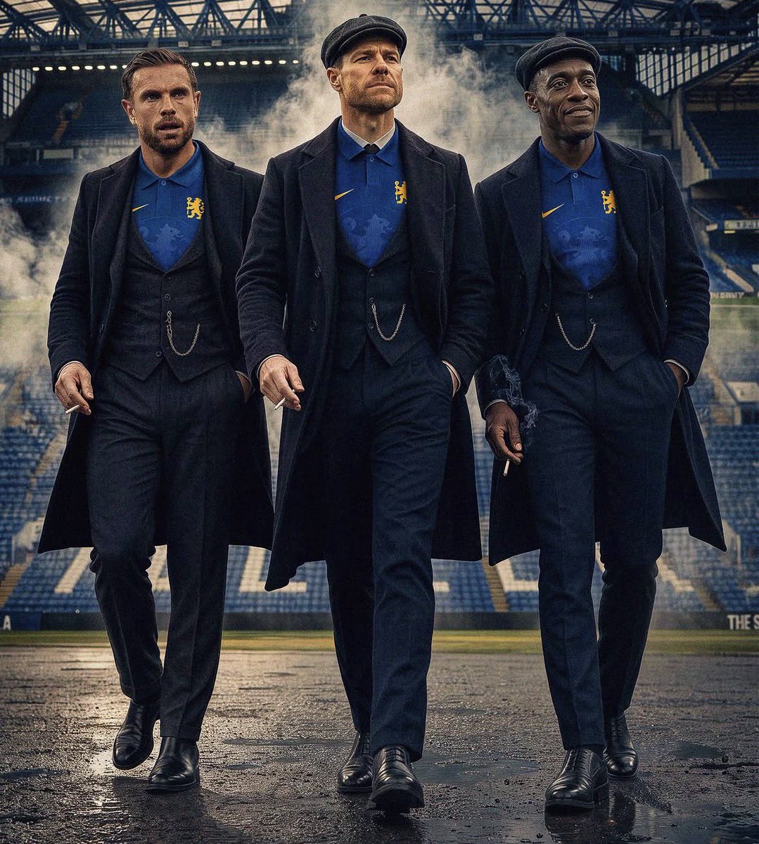 BlueboyNk's tweet photo. Xabi Alonso and his infield coaching staff https://t.co/r2zveYASME