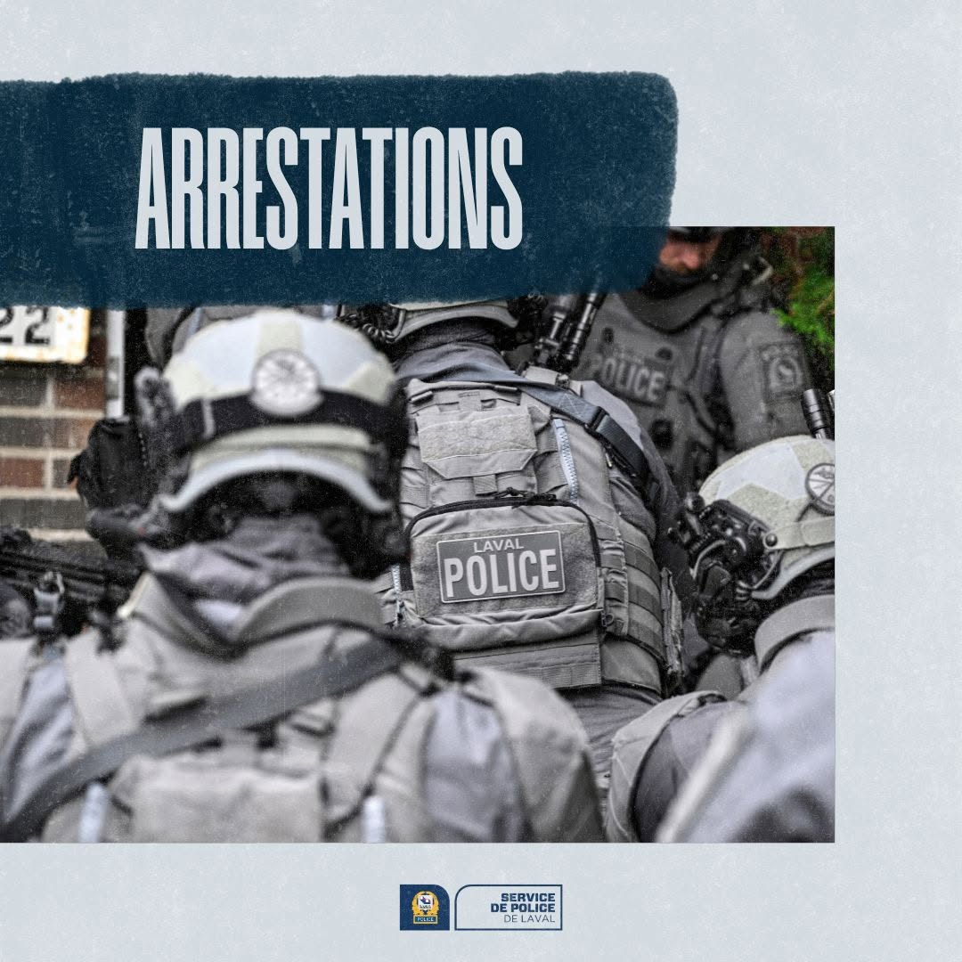 policelaval's tweet photo. 𝗜𝗻𝗰𝗲𝗻𝗱𝗶𝗲 𝗰𝗿𝗶𝗺𝗶𝗻𝗲𝗹 𝘀𝘂𝗿 𝘂𝗻𝗲 𝗿𝗲́𝘀𝗶𝗱𝗲𝗻𝗰𝗲 𝗳𝗮𝗺𝗶𝗹𝗶𝗮𝗹𝗲 
Les enquêteurs de l’escouade des Crimes contre la propriété ont procédé à deux arrestations en lien avec un dossier d’incendie survenu en avril dernier.
+ d’info : https://t.co/F7BCnRcD7u https://t.co/m25pUIeKfF