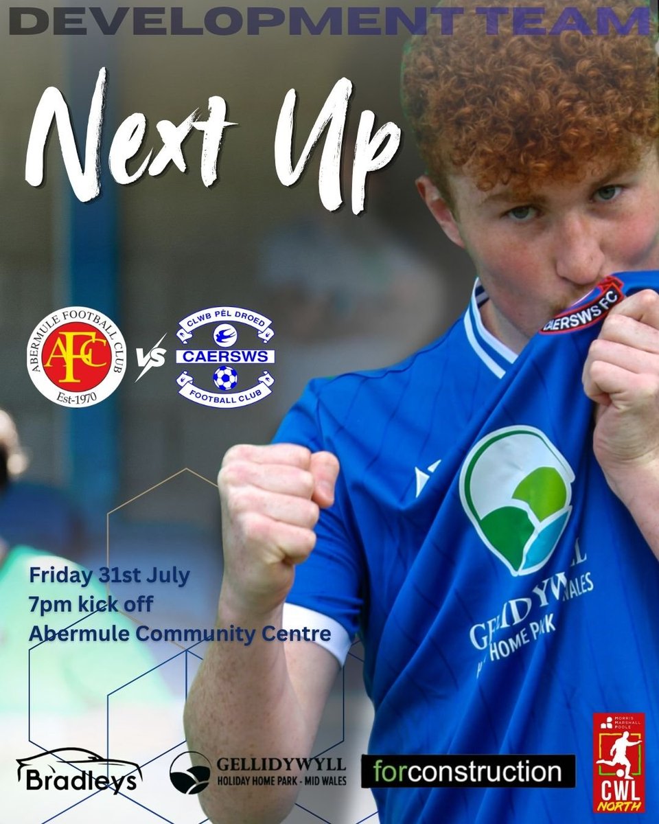 caerswsfc's tweet photo. π΅βͺοΈ DEV TEAM CURTAIN RAISER βͺοΈπ΅
Our young Bluebirds begin their MMP Central Wales League North campaign tomorrow evening with a trip to @abermuleafc
Get behind Danny's lads - kick off is 7pm.
Up the Sws!! π΅βͺοΈπ
#sws #Bluebirds #DevTeam #YCanolbarth https://t.co/m4M9Hrfz9y