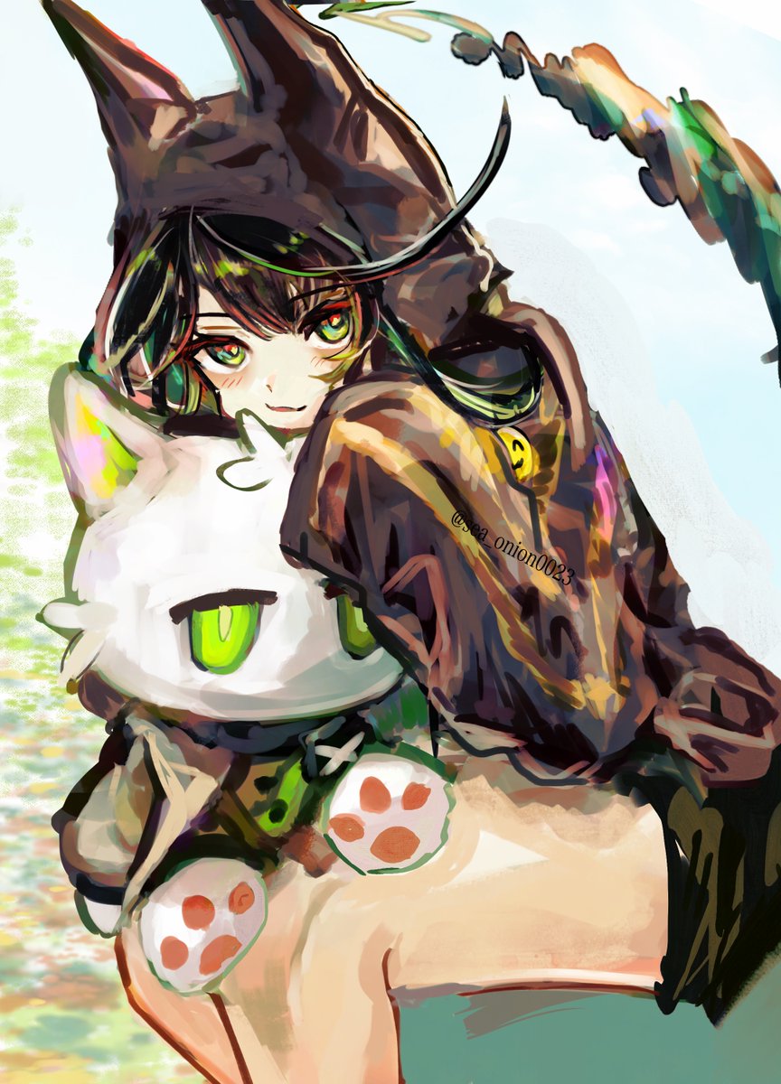 sea_onion0023's tweet photo. #️⃣今月描いた緑っぽい絵を晒そう https://t.co/4ldvvG2PL8
