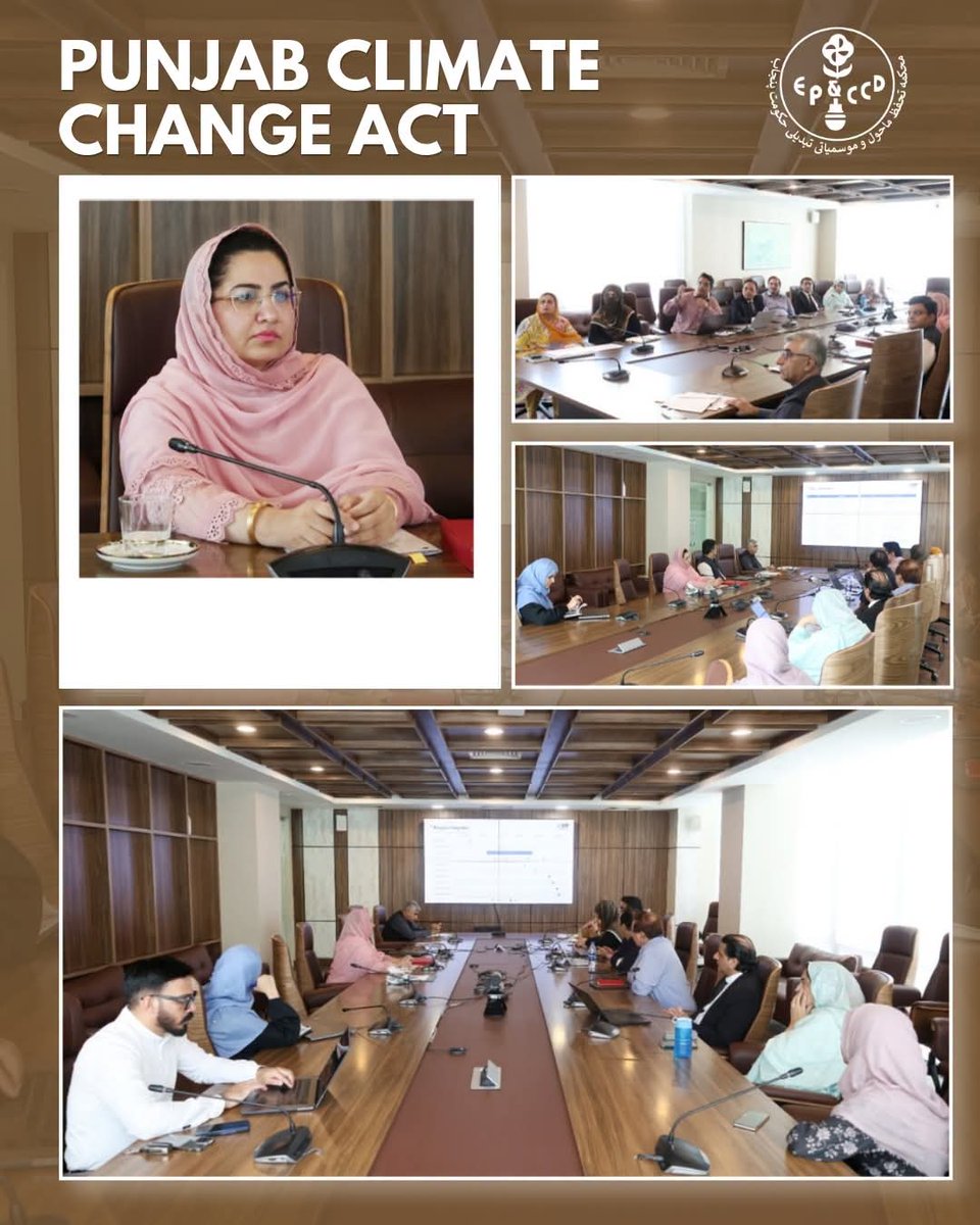 EPCCDpunjab's tweet photo. A meeting on the Punjab Climate Change Act was chaired by Secretary EP&CCD to review the proposed legislative framework.
Stakeholder consultations were emphasized to develop an inclusive and robust Act for a climate-resilient Punjab. 🌍
#ClimateAction #EPAPunjab https://t.co/ufvsm73UAv