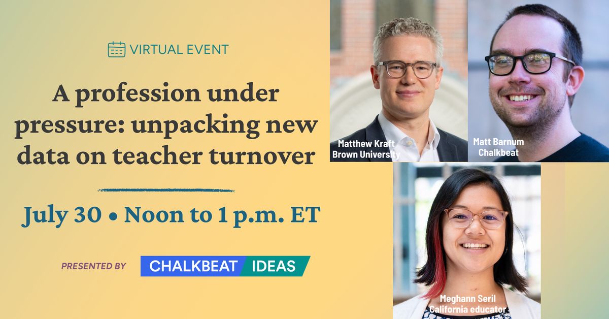 ChalkbeatNY's tweet photo. ⚠️ TODAY ⚠️ When many teachers leave, the whole school community is affected, and student achievement often declines. What are potential ways to bolster teachers and schools, while supporting students? There's still time to RSVP for  this discussion: https://t.co/2fbEC3LP7K https://t.co/L0YS1VoKbN