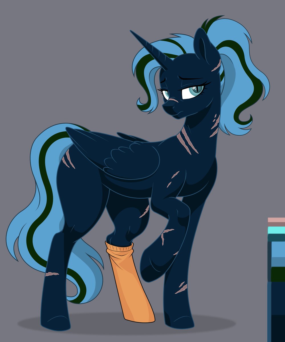 Nuwisha1's tweet photo. Will start easy by doing a post with one of my Ocs Vesper. It is my last ref I re-did an older one not that long ago.

#Falloutequestria #FoE #mlp #pony https://t.co/JPk3zK2H7x