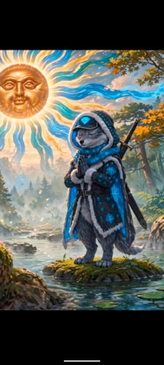 Ninja_Kaku's tweet photo. Ya like my ai slop?? #blue #wolf #buddha #death  #sword #norse #mythoology  #runes #cloak #hat #Diamomd https://t.co/ENKC0XxxLX