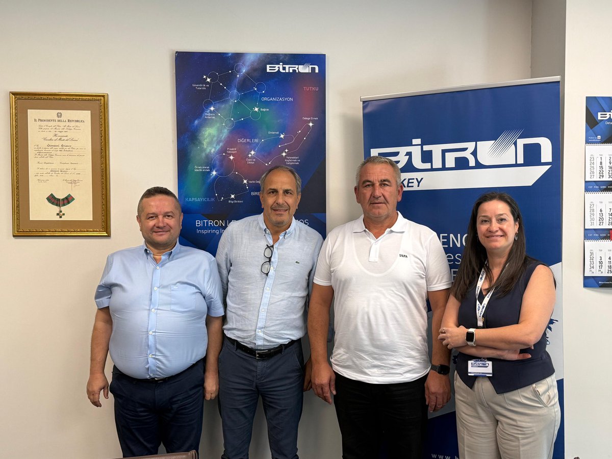 ercandereli45's tweet photo. Bitron Elektromekanik Ltd.Şti işyeri Genel Müdürü Sayın Pierluigi Picco, İnsan Kaynakları Ülke Müdürü Sayın Hediye Sadıkoğlu ve Mali Kontrolör Sayın Özay Aksoy’u ziyaret edip üyelerimizle yemek molalarında biraraya gelerek güncel konular hakkında bilgi alışverişinde bulunduk. https://t.co/PFLiXTMmRX