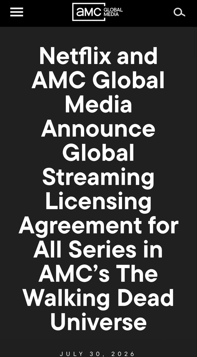 SantaBae90's tweet photo. 5 shows never left Netflix. 1 did. That 1 just came back today as part of AMC’s new massive new deal with Netflix! #TheOnesWhoLive ❤️🔥 really said #DotDotDot 😋 https://t.co/YaGv7zXVqT