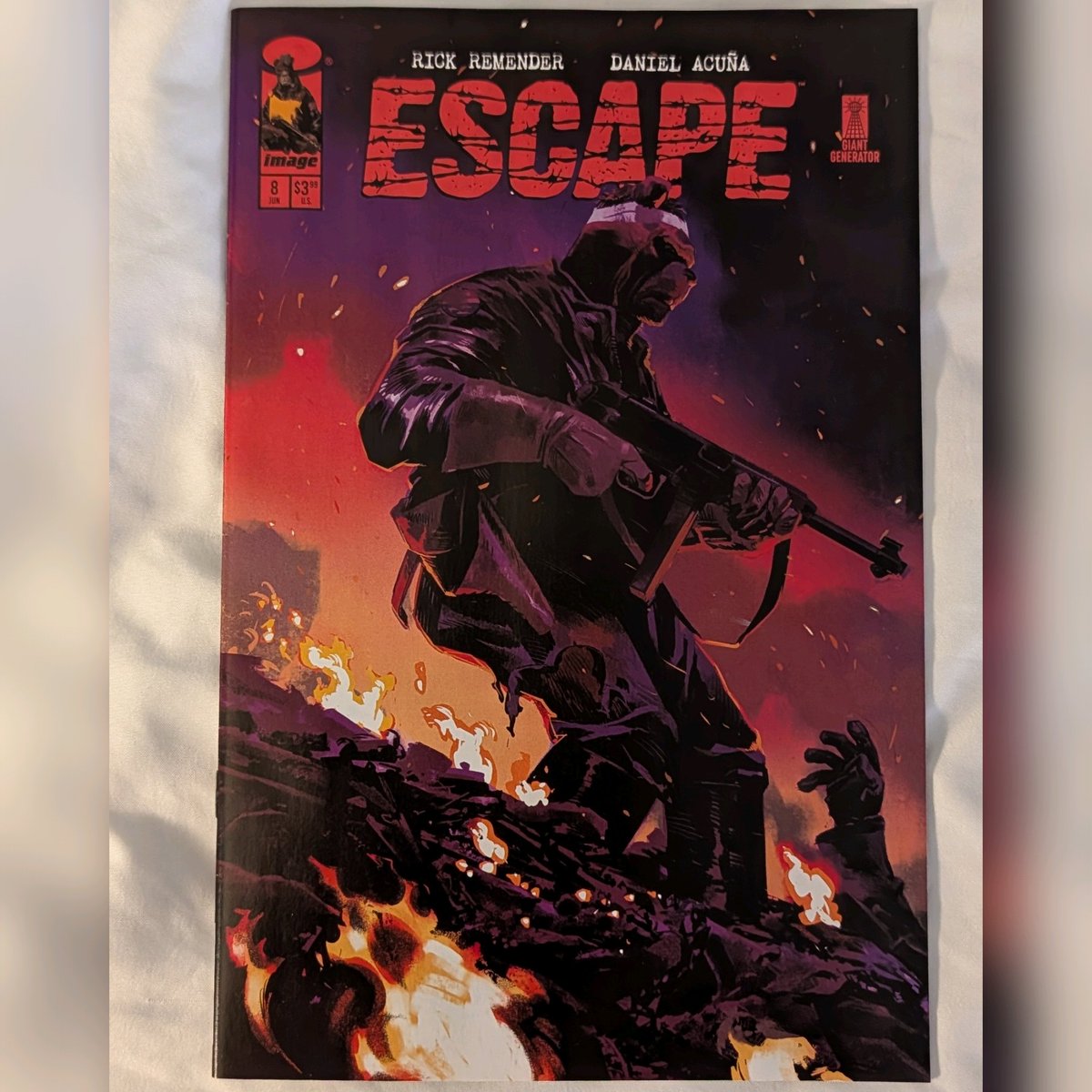 bigox737's tweet photo. Escape is a brutal and gut-wrenching war story. The story features anthropomorphic animals in a war where the most difficult decisions have to be made & allies are hard to find. I love Remender's writing and Daniel Acuna's art is fantastic. #warcomics #imagecomics #rickremender https://t.co/2ZFjQ22lKa