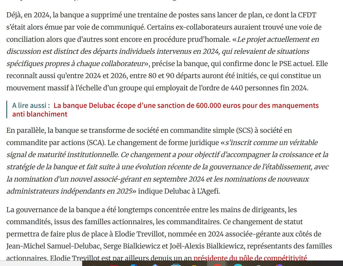 stone_flanders's tweet photo. Infos Capital B $ALCPB
Actionnaire
La banque Delubac qui conserve une bonne partie des Bitcoins de #CapitalB subit une passe difficile avec ce Bear Market et sa surexposition à la Crypto. https://t.co/RIE6VKuXoM