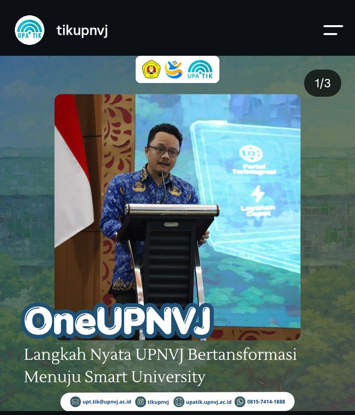 cozybluezy's tweet photo. @UPNVJ @UPNVJakarta Segala ngomong smart university,  WEB LAMA LU NOH KEBOBOLAN, minimal benerin dlu jir web lama lu https://t.co/FLkoMTYAjO