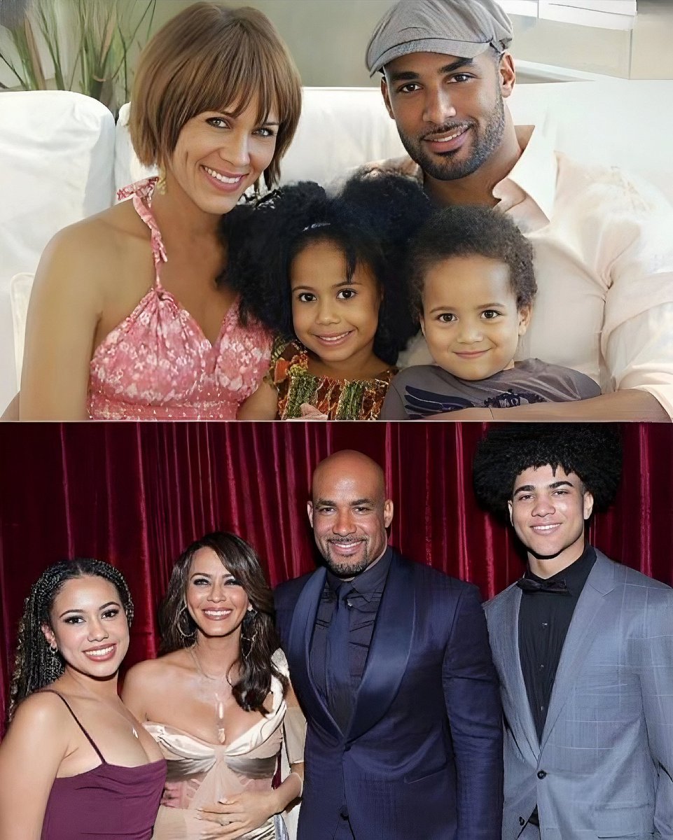 paige__gm's tweet photo. Then and now photo of the Boris Kodjoe and Nicole Ari Parker family https://t.co/11iD1OTWEo