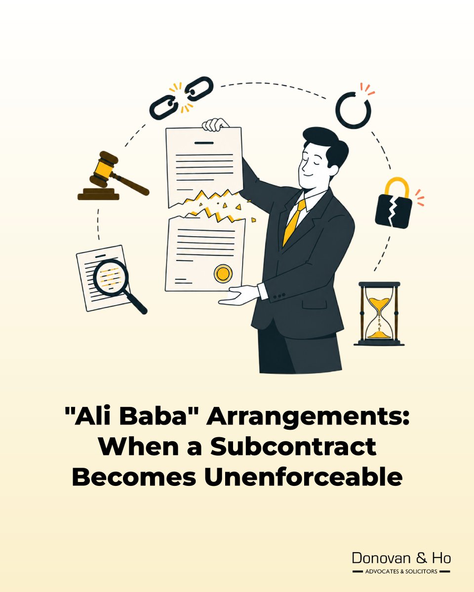 donovanandho's tweet photo. In contract law, substance often matters more than form ⚖️

A recent Malaysian High Court decision involving an alleged "Ali Baba" arrangement underscores the importance of ensuring subcontracting arrangements reflect genuine commercial responsibilities—

(Cont.) https://t.co/di9y7K1bEo
