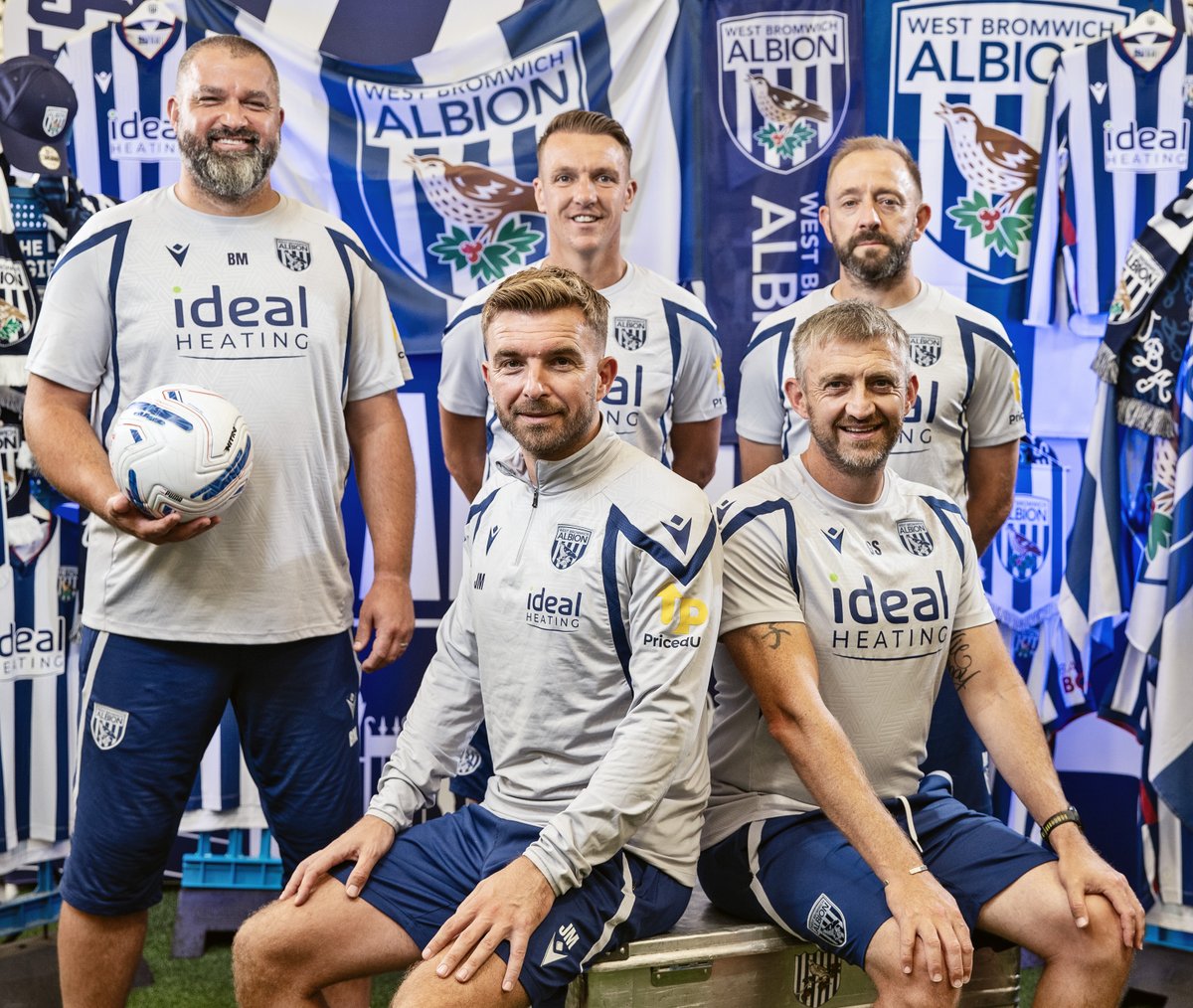 WBA's tweet photo. Your West Bromwich Albion coaching team. 🫡 https://t.co/CXisxFDvmS