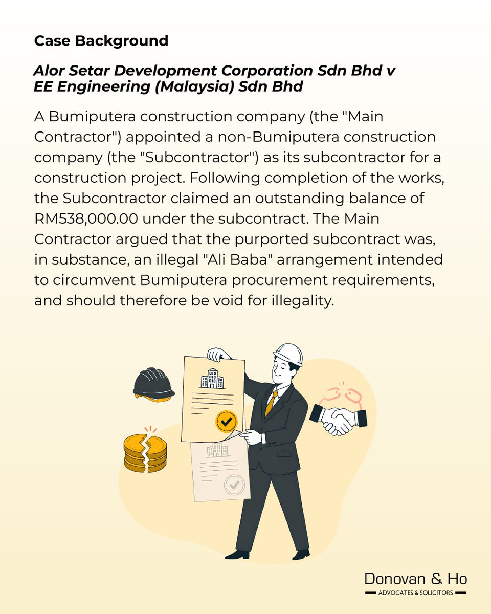 donovanandho's tweet photo. not merely contractual labels.

Whether you're involved in construction, procurement, or project management, this case offers important legal insights.

(Cont.) https://t.co/chr6cel7Zp