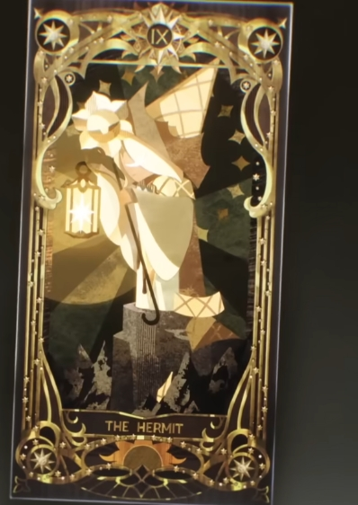 kristos523's tweet photo. @xexu41383 First, it seems that cookies can be repeated on cards, as we were shown the Hermit card with Pure Vanilla in one of the first trailers.
Second, the Hermit card represents solitude, so I can assume that after the choice he will have to make in episode 8, he will want to isolate? https://t.co/dZNSoBa26D