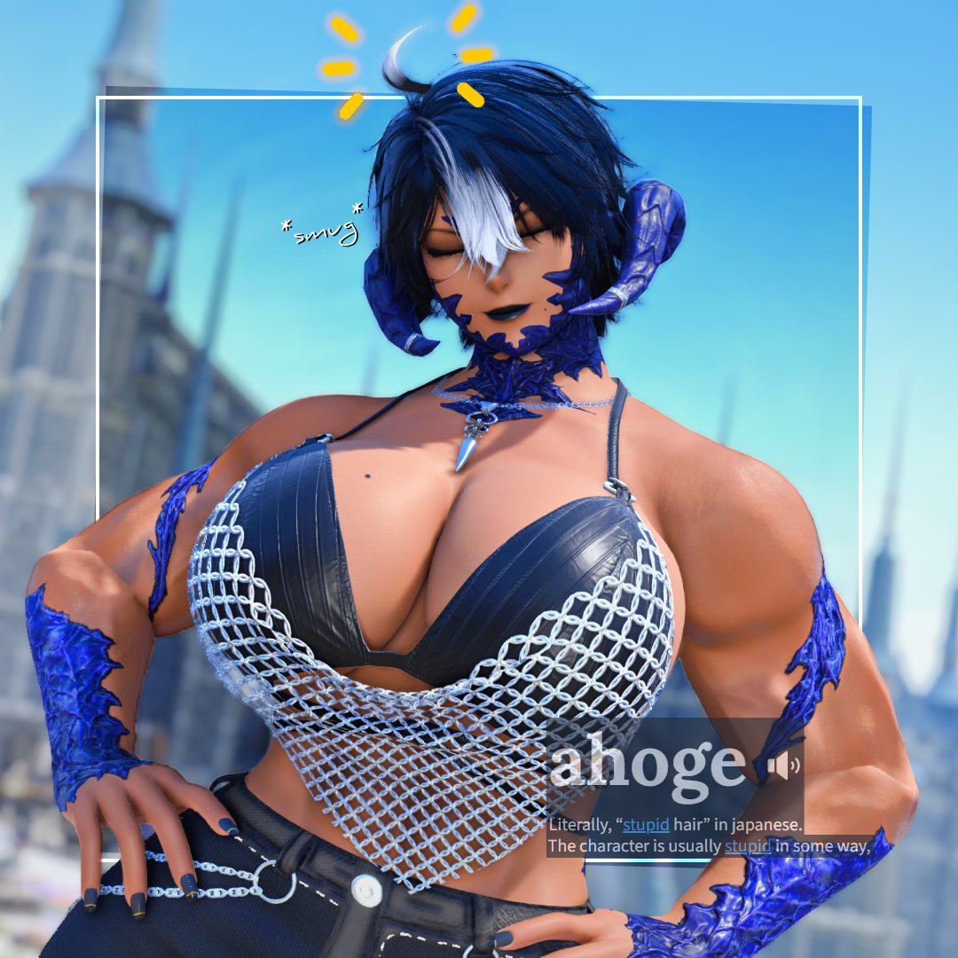 JinnamonPost's tweet photo. what if... ahoge? https://t.co/1I6cj9zFKD