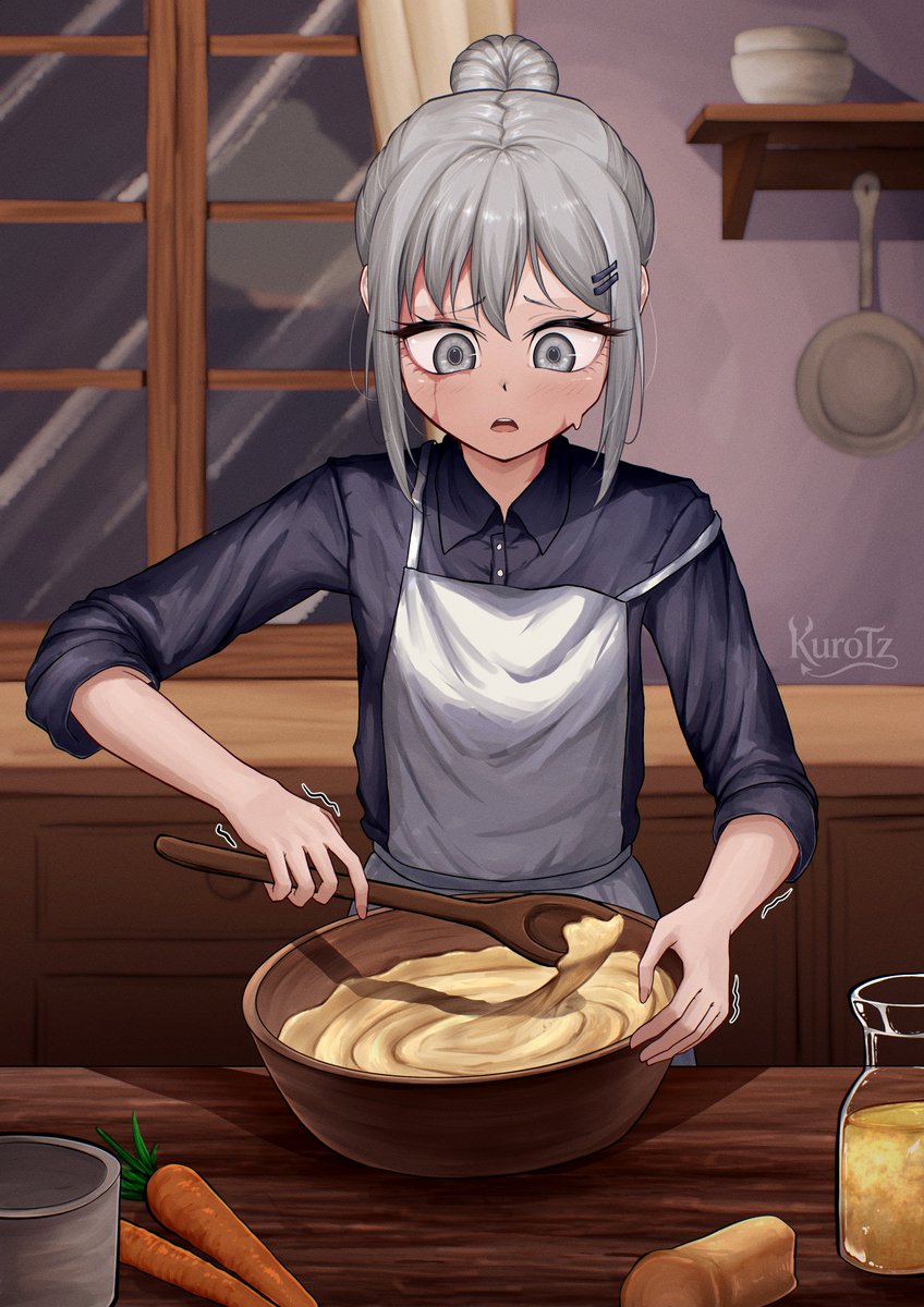 KuroTz_Art's tweet photo. Preparando un pastel durante la noche por primera vez...!
#Sylvie #TeachingFeeling https://t.co/mQ986fZ9an