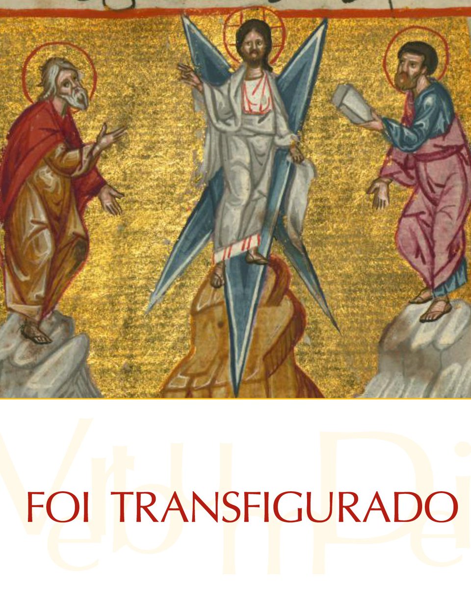 vaticannews_pt's tweet photo. Jesus tomou consigo Pedro, Tiago e João, seu irmão,
e os levou a um lugar à parte, sobre uma alta montanha.
E foi transfigurado diante deles;
o seu rosto brilhou como o sol
e as suas roupas ficaram brancas como a luz.

#EvangelhodeHoje Mt 17,1-9
https://t.co/BQk0pSulBH https://t.co/i52bY7CJbq