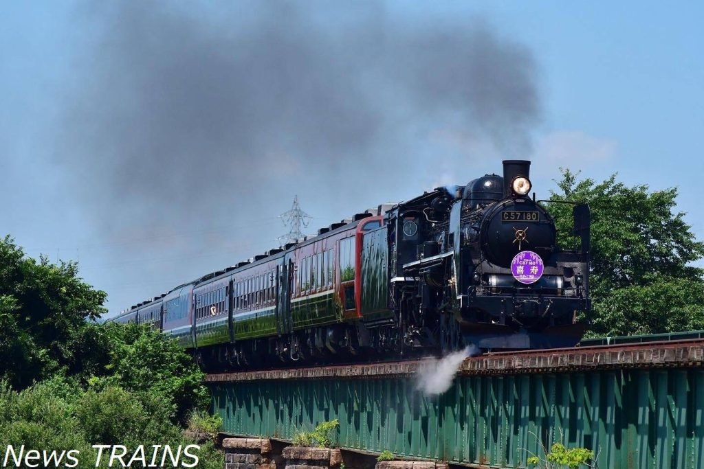 news_trains's tweet photo. 「#SLばんえつ物語」を牽引するC57 180号機の傘寿を記念し特別塗装が実施されます。https://t.co/q5b9wSuAqv

#C57180 #のってたのしい列車 #JR東日本 #鉄道 #鉄道ニュース #NewsTRAINS
※画像はイメージ※ https://t.co/GyfUJwJWa1