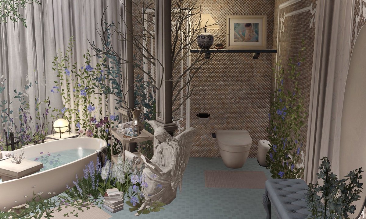 GavinOrNothing's tweet photo. Toilet &amp; Bath design renovation: 
𝐵𝓁𝑜𝑜𝓂𝒾𝓃𝑔 𝒪𝒶𝓈𝒾𝓈🛁🩵

Template QR below~₍ ᐢ.ˬ.ᐢ₎ https://t.co/6nfm7b37a9