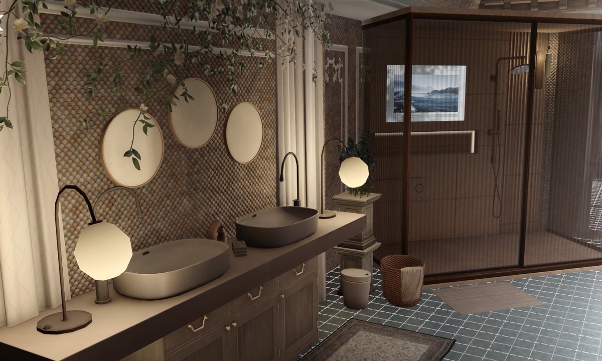 GavinOrNothing's tweet photo. Toilet &amp; Bath design renovation: 
𝐵𝓁𝑜𝑜𝓂𝒾𝓃𝑔 𝒪𝒶𝓈𝒾𝓈🛁🩵

Template QR below~₍ ᐢ.ˬ.ᐢ₎ https://t.co/6nfm7b37a9