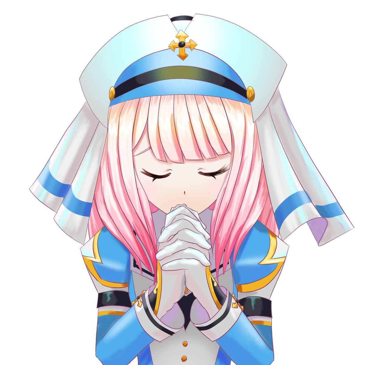 Gel_Picat's tweet photo. 日本2026年7月28日下午4時27分，
熊本發生了7.1級大地震。
至今已經罹難34人，上百人受傷，9800人仍在避難中。

所以畫了這張神聖修道院的Laby，
祈禱傷者都可以得救。
死者都可以被找到。
家園可以早日重建。
Pray For Kumamoto.

#艾爾之光 #艾上創作 #elsword_FA https://t.co/3PTR9ykjgb
