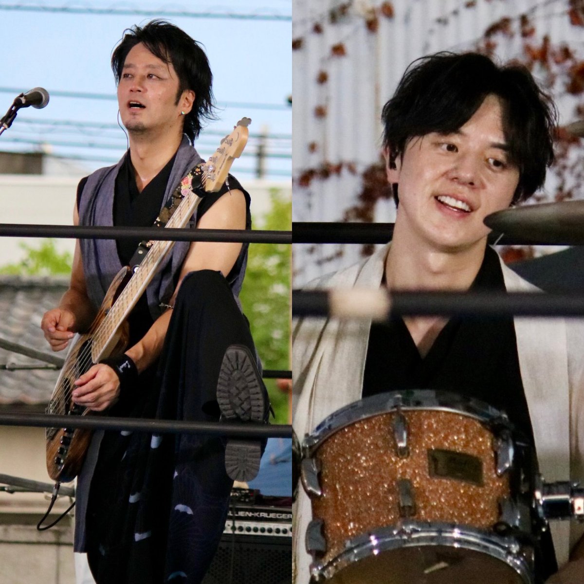 yukata_a's tweet photo. 【ヤングヤング夏祭り in 栃木県足利市】LiberaMe
黎明座さんとのコラボもカッコよく昨年演奏されてた皆さんがとても成長した感あったり。1年前のここでの演奏後にドイツに渡り世界第2位になったり時間の流れがなんか凄い🎶
#LiberaMe #いつもは空中5回転 #ライブ演奏とプロレのスリングは合わない https://t.co/myZy7mG9JQ