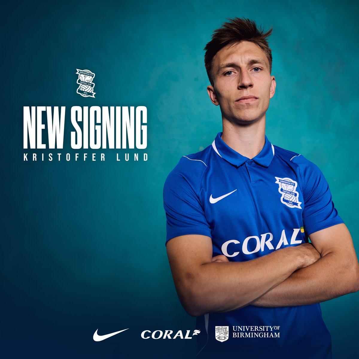 BCFC's tweet photo. We are delighted to confirm the signing of Kristoffer Lund from Italian side Palermo for an undisclosed fee. ✍️

The 24-year-old defender has signed a four-year contract at St. Andrew's @ Knighthead Park and will wear the number 25 shirt.