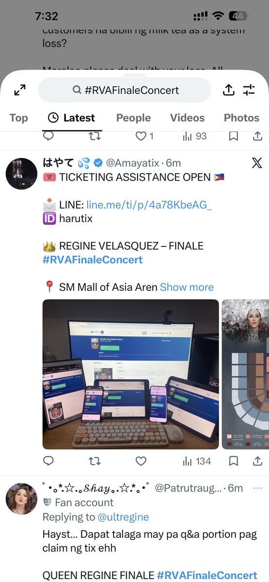 reignechannel04's tweet photo. Be careful, Reginians. Napansin ko na may iba’t ibang “ticketing assistance” accounts na pare-pareho ang ginagamit na photo. If I’m remembering correctly, I think this was originally posted by a fellow Reginian knina. Not 100% sure, pero pls mag ingat #RVAFinale https://t.co/BaMFpfTKDF