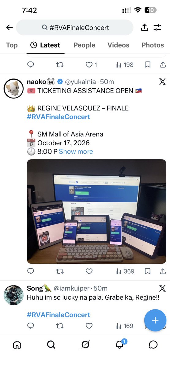reignechannel04's tweet photo. Be careful, Reginians. Napansin ko na may iba’t ibang “ticketing assistance” accounts na pare-pareho ang ginagamit na photo. If I’m remembering correctly, I think this was originally posted by a fellow Reginian knina. Not 100% sure, pero pls mag ingat #RVAFinale https://t.co/BaMFpfTKDF