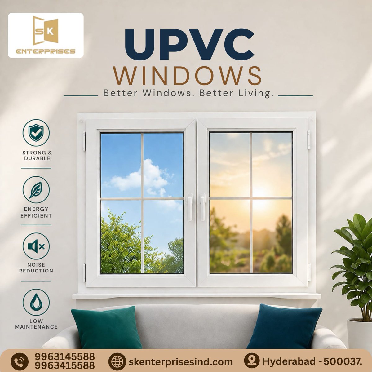 SkEnterpri19551's tweet photo. Transform your living space with SK Enterprises' premium uPVC windows—designed for strength, energy efficiency, noise reduction, and low maintenance.
📞+91 99631 45588 | +91 99634 15588
#UPVCWindows #SKEnterprises #HomeImprovement #EnergyEfficient #NoiseReduction #ModernHomes https://t.co/WFX0ZeiWyG
