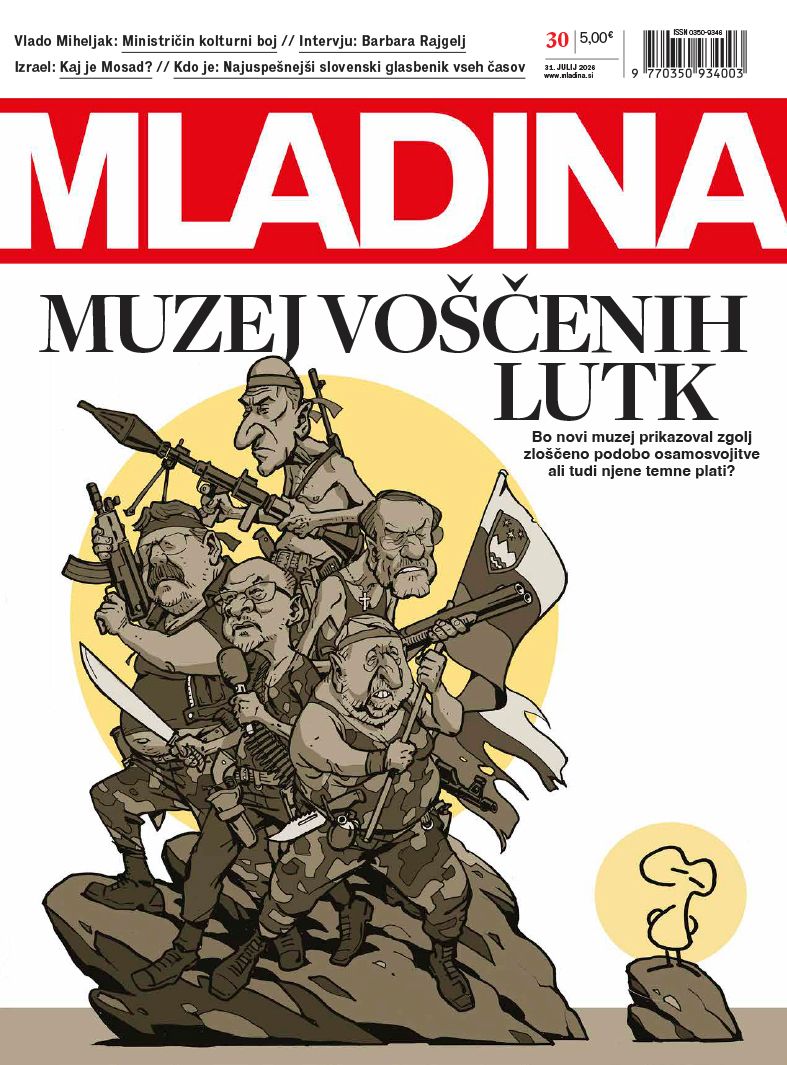 SpletnaMladina's tweet photo. Naslovnica jutrišnje Mladine!
V novi številki preberite, ali bo novi Janšev muzej prikazoval zgolj zloščeno podobo osamosvojitve ali tudi njene temne plati?
Naslovnico je ilustriral Tomaž Lavrič. Ne zamudite!
Več vsebin 👉️ https://t.co/S7OFNqLnWi
#Mladina
#Mladina30 https://t.co/LO1bX8JABa