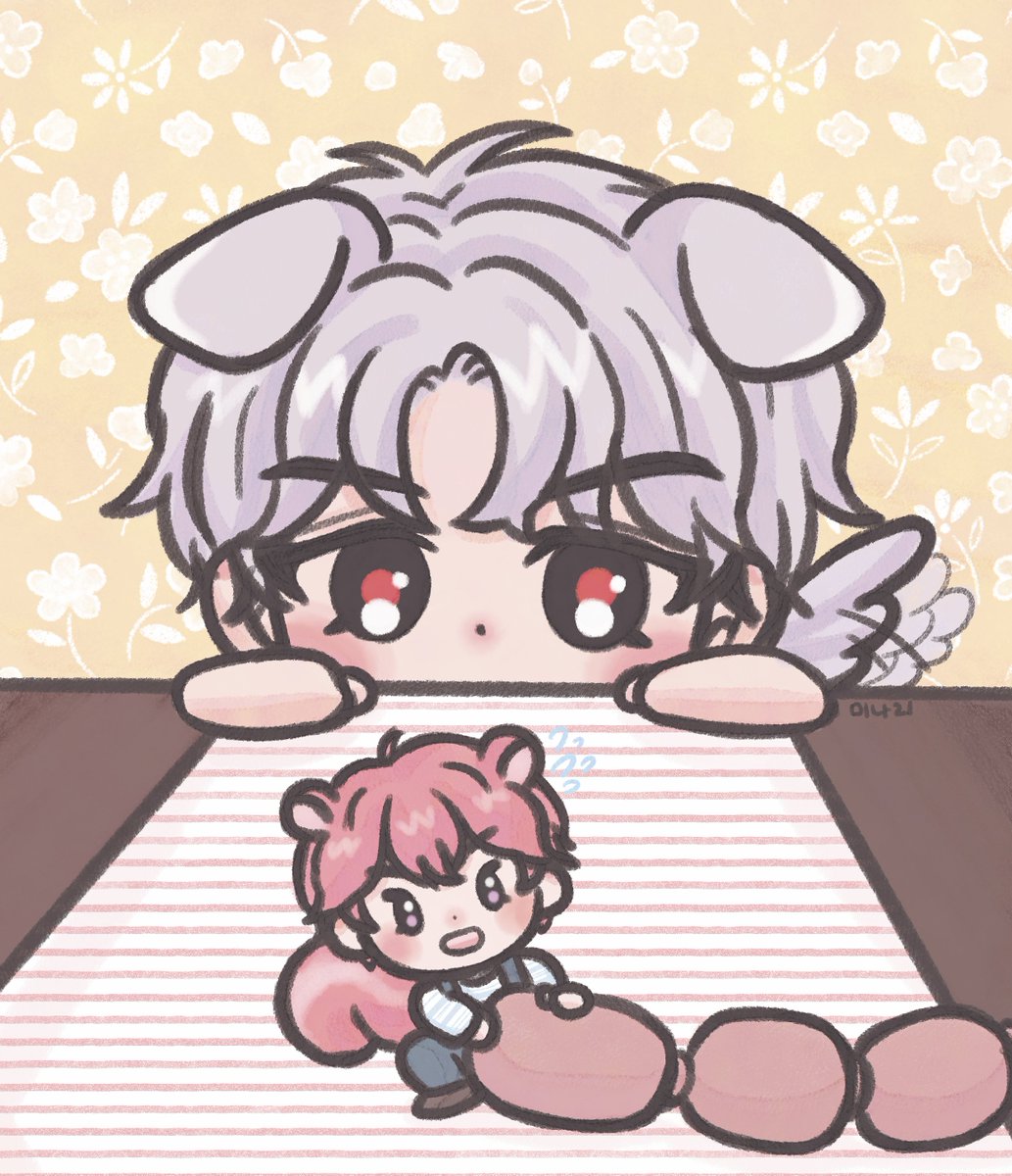MiNaRi_0715's tweet photo. 🐶 빤히 ✨️

소세지 훔치는 밤람쥐 가볍게 완성🫶
#PLAVE #플레이브 #야타즈 https://t.co/nssEfDPc74