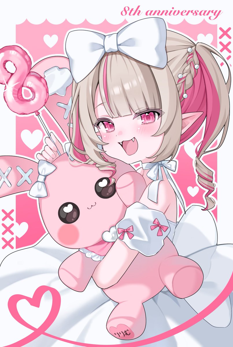 りりむぅ 🎀8th anniversary🎀 #魔界ノりりむ8周年 #りりむとおえかき