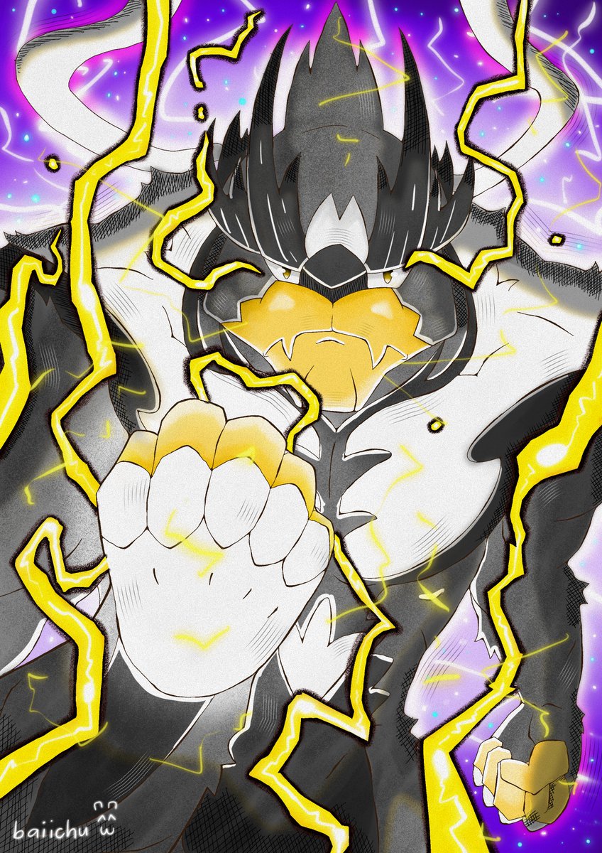 baiichu's tweet photo. Thunder punch #pokemon #Pokemonart #urshifu #artmoots #artistsoftwitter https://t.co/EBJMkGkkzL