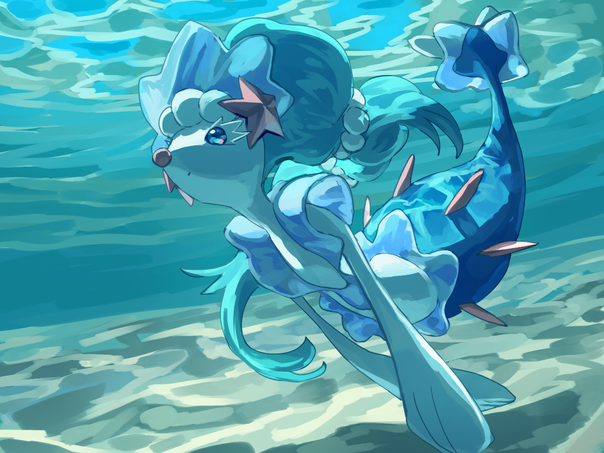 fusenryo2's tweet photo. ＃アシレーヌの日 #ポケモン版深夜の真剣お絵描き60分一本勝負 https://t.co/BCGkIS6uG2