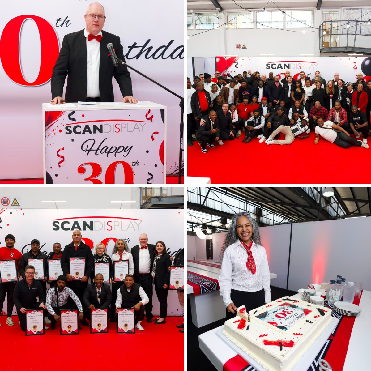 ScanDisplay's tweet photo. This year Scan Display is celebrating its 30th birthday and our teams came together at our Johannesburg and Cape Town branches to mark this milestone, and celebrate with long service awards the people who have shaped our success over the past three decades. https://t.co/p10yHCv883