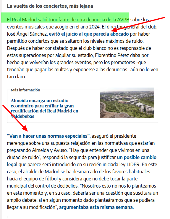 JoseLuisWagakki's tweet photo. El cortijo de Florentino en Madrid es tan evidente que ya ni disimulan:
🔊 Conciertos: Evitan juicios y esperan "normas especiales".
🚗 Parkings: La justicia los anula, piden 22M€ y Almeida les busca otro plan.
🏢 Valdebebas: Pelotazo de 850.000m² a puerta cerrada.
¿Club Estado? https://t.co/vCOh4tuU51