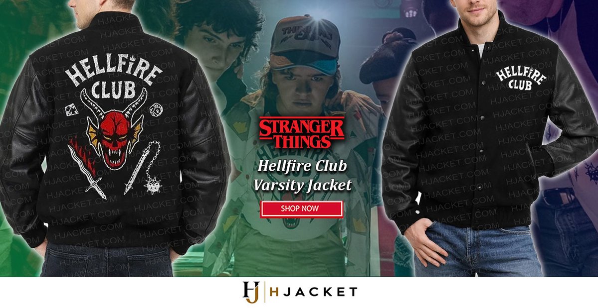hjacket's tweet photo. Get ready to shop till you drop! 🛍️✨
#StrangerThings #S04 #HellfireClub Black Varsity Wool/Leather Jacket.
►Shop Now Click on Link◄
https://t.co/rQfolBsKA8
#sale #discount #megadeals #shoppingspree #bestdeals #adorablestyle #tvshowmerch #80sfashion #leatherjacket #shopnow https://t.co/kshPkWCpeD