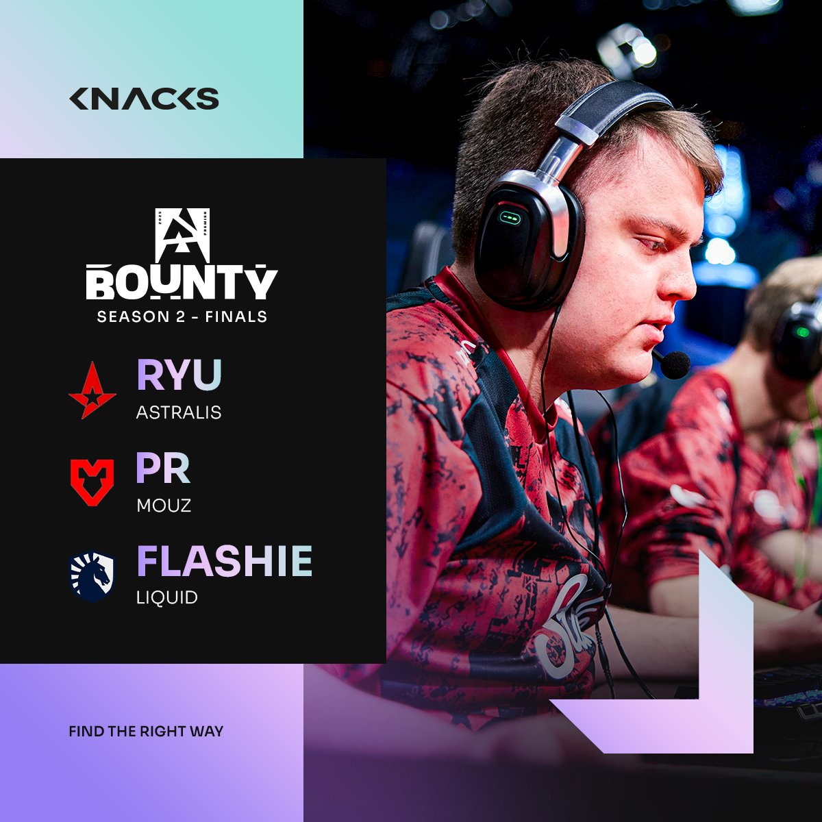KnacksPro's tweet photo. THE ROAD TO THE LAN FINALS IS COMPLETE. 🏆

After battling through the online stage, our players have secured their spots at the BLAST Bounty Season 2 LAN Finals. Now it's time for the biggest challenge yet.

Good luck to everyone representing their teams on stage! 💪

🤞@ryucsgo1, @PRcsgoo & @flashieCS2