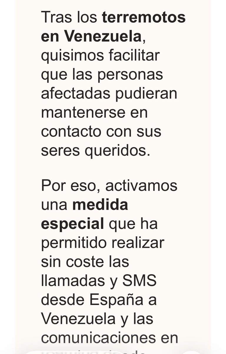 jaabellan's tweet photo. @Telefonica  a través de @movistar_es me manda un mensaje para decirme que tras lo generosos que fueron con los venezolanos tras el terremoto no cobrando los SMS y el rooming, que hoy vuelven a cobrarlo. Eyyyyyyyyyyyyyy ¿algún mensaje para los de Ávila que no tienen un puto servicio vuestro funcionando después de siete días?