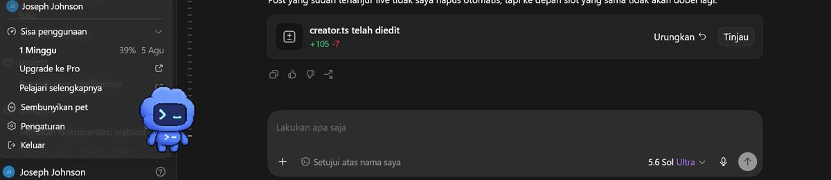 zyhostore's tweet photo. mau habis aja nih codex chatgpt walau udah make plus hehe memang gede ni project, sam altman plzz gift me reset.... https://t.co/R6ynjn4MwD