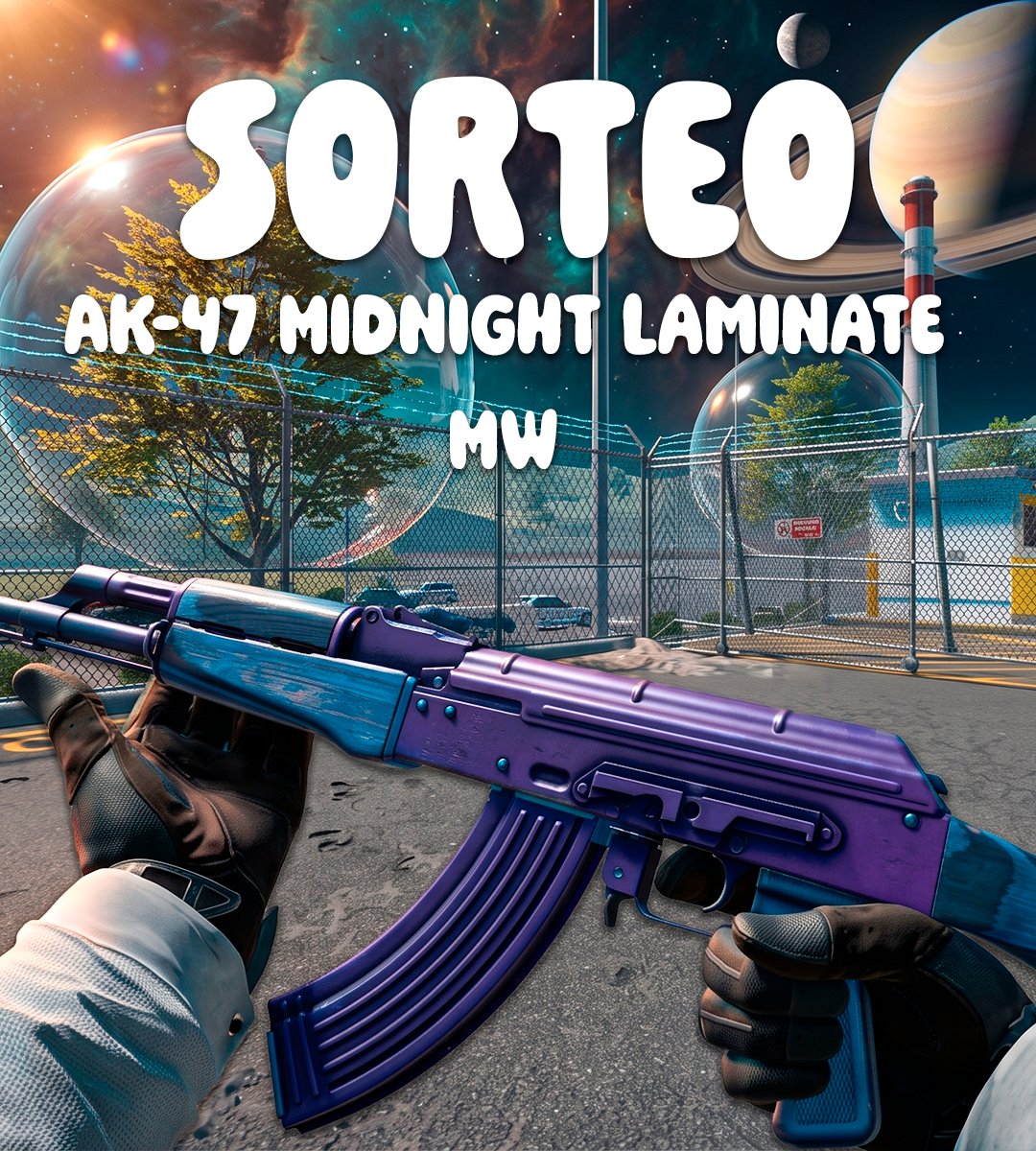 sendohCS's tweet photo. 🪐 SORTEO 🪐

-Ak-47 Midnight Laminate MW
-Like y seguir a @sendohCS 
-Comentar 

El ganador será en 7 días, suerte 🍀 https://t.co/7IyAA5KYTI